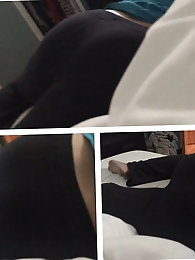 A mother craving sex is stimulating her unclean vagina with her fingers