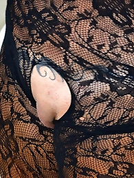 Elderly woman enjoys oral sex