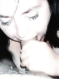 Ugly mature dame is playing alone